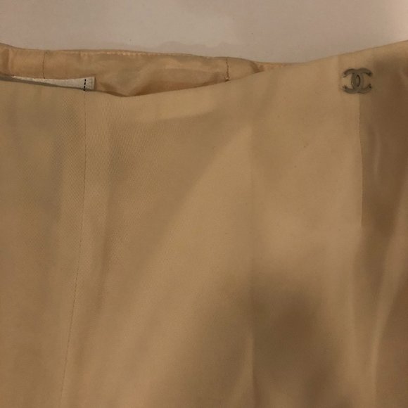 VINTAGE CHANEL CREAM PANTS - SIZE 40 - Picture 2 of 4